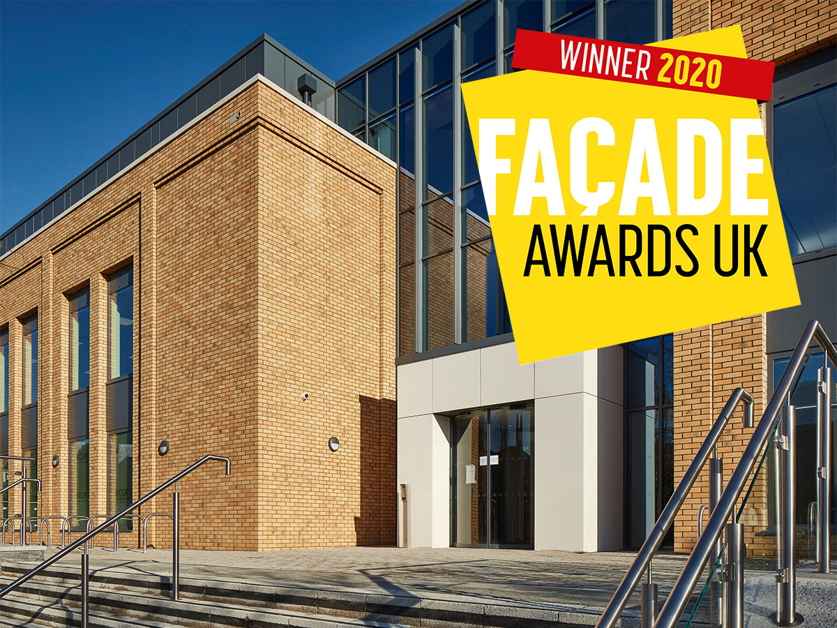 Façade Awards UK Winner 2020 Best use of brick slip cladding A2O Facades